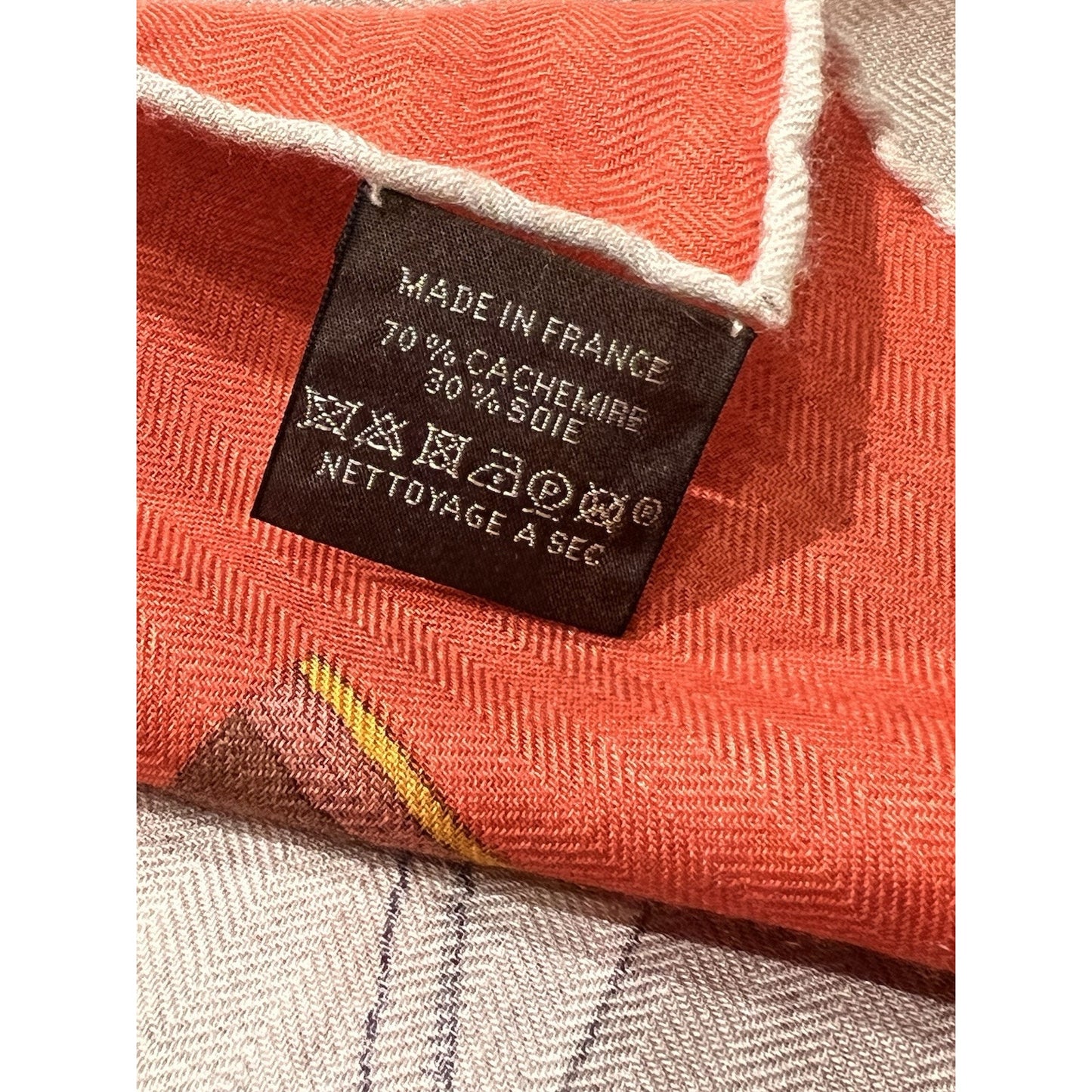 Hermes L’Instruction Du Roy 140cm Cashmere Silk Shawl NIB